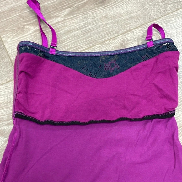 Intimately Free People Lace Trim Cami Tank with Shelf Bra S - Picture 11 of 14